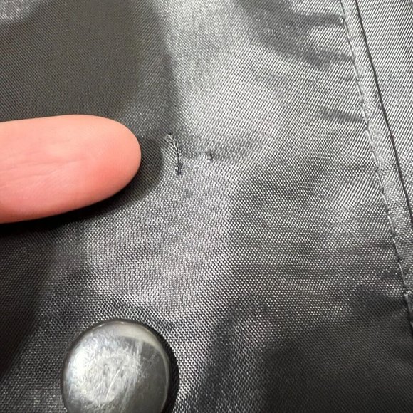 Harley Davidson Rain Jacket Mens Medium Black Nylon Spell Out Motorcycles Zip Up - Picture 11 of 14